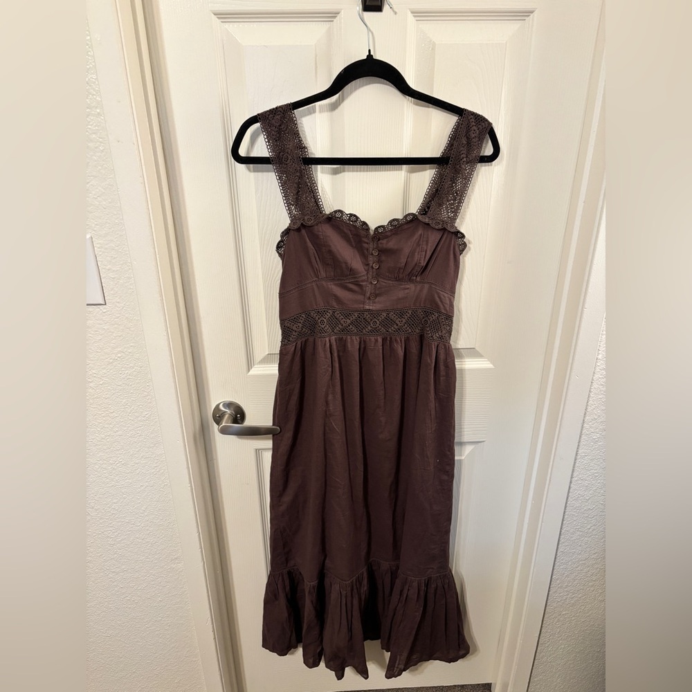 American Eagle Outfitters Brown Midi Dress